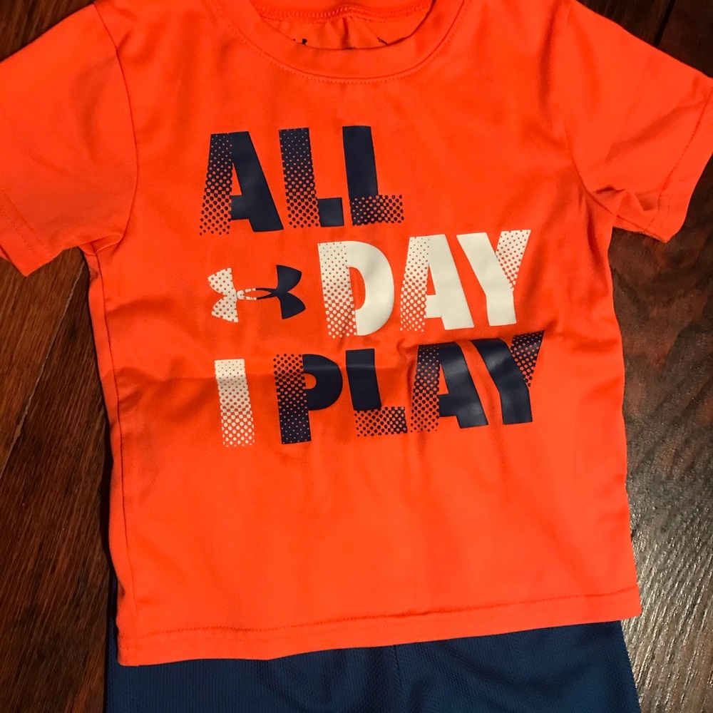 UA shirt and short set.